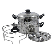 JVL Round Steamer Idly Pot