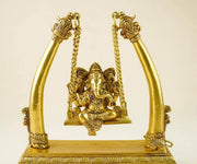 Brass Ganesha Swing Idol