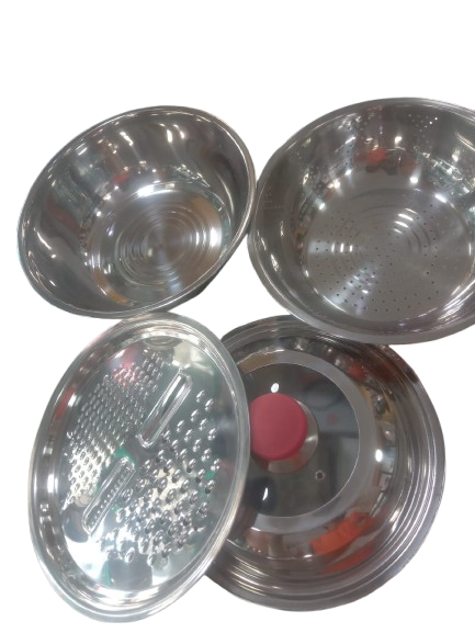 SS BOWL SET 4PCS