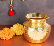 Brass Ashta Lakshmi Kalasam