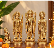 Brass Shree Ram Darbar Statue