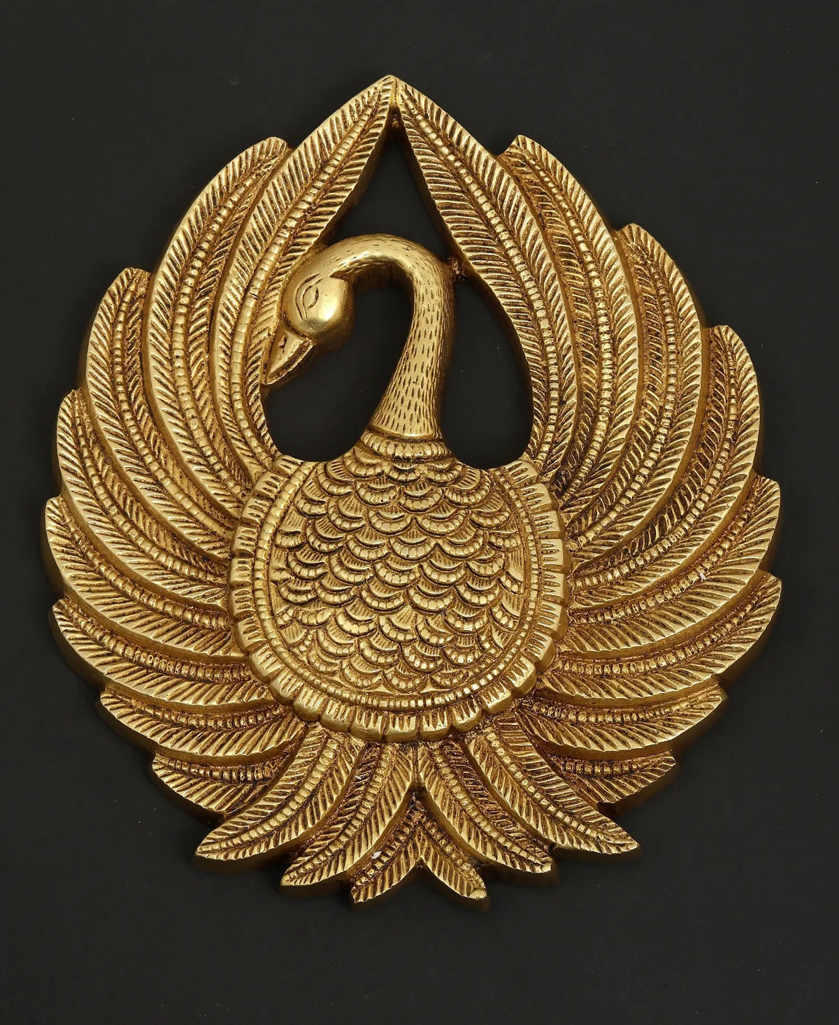 Brass Peacock Wall Hanging  Statue