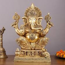 Brass Astmangal Ganesh Statue