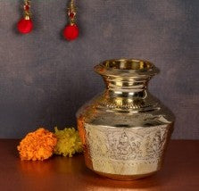 Brass Ashtalakshmi Puja Kalasha