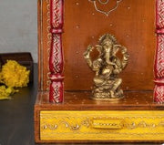 Brass Ganesh With Semi Round Base Statue