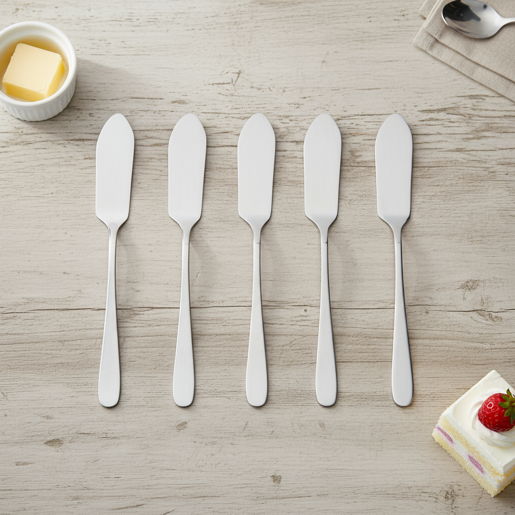 Stainless Steel Butter Knife Set 6Pcs