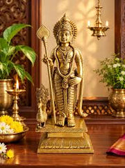 Brass Murugan Statue