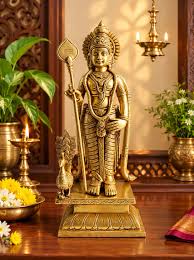 Brass Murugan Statue