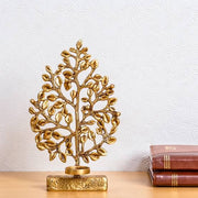 Brass Kalpvriksha Tree With Candle Holder Home Decor