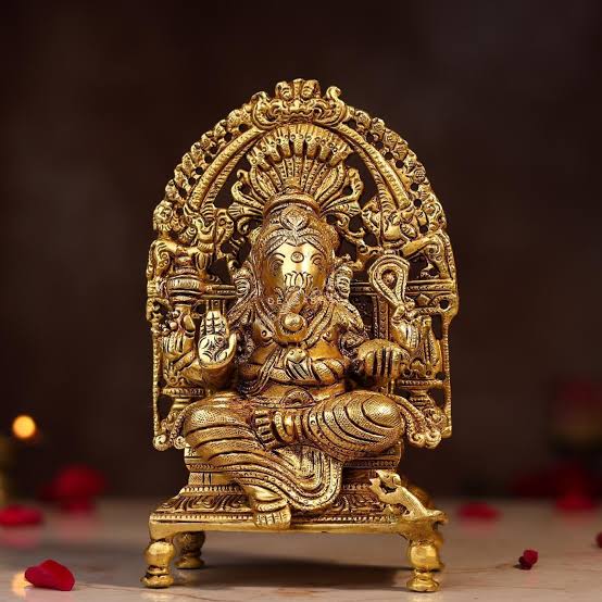 Brass Lord Ganesha Staute