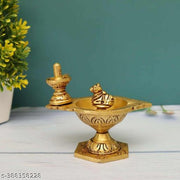 Brass  Shiv Linga Nandhi Pradosha vilakku