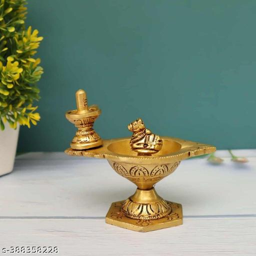 Brass  Shiv Linga Nandhi Pradosha vilakku