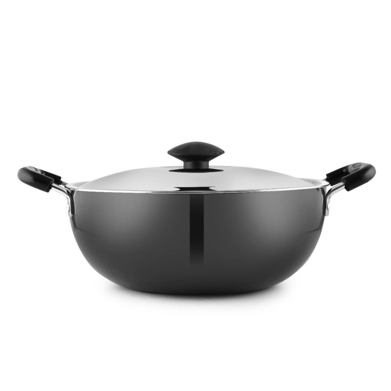 India Gold IB Black Kadai With Handle